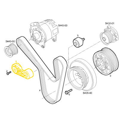 504046191, FPT C90 Belt Tensioner