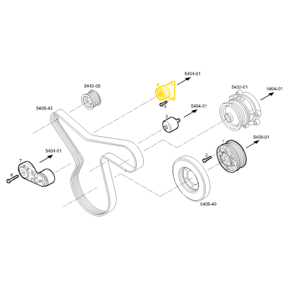 504080798, FPT C90 Belt Tensioner