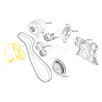 504315785, FPT N67 Engine Belt Tensioner