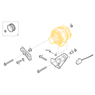 5801726283, FPT C16 Alternator