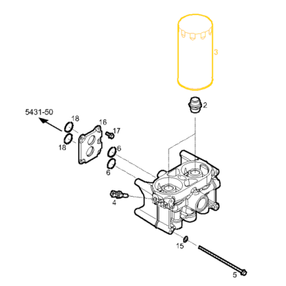 5802037413, FPT C16 Oil Filter - Image 2