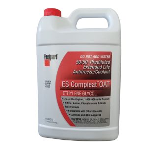 CC36077, Cummins Fleetguard Coolant Antifreeze Red 50/50 ES Compleat OAT (1 Gallon)