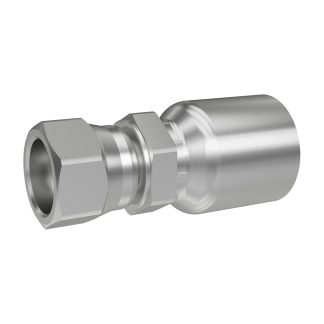 1GU43-4-4, Parker 43 Series Crimp Style Hydraulic Hose Fitting