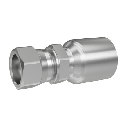 1GU43-4-4, Parker 43 Series Crimp Style Hydraulic Hose Fitting