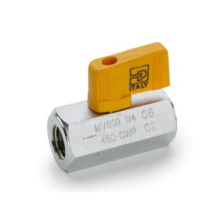 MV609-6, Parker Industrial Ball Valves - Chrome Plated Brass Ball Valves