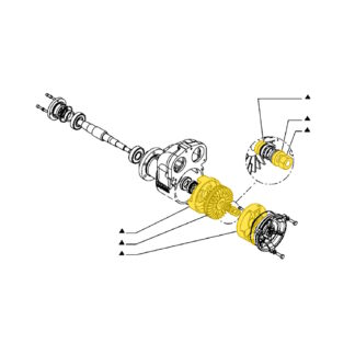 8041136, FPT C13 Sea Water Pump Impeller Kit